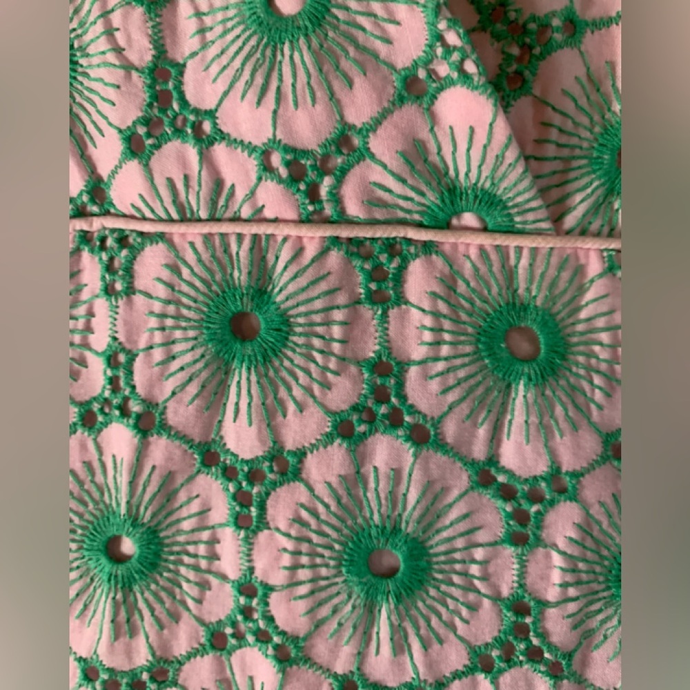 Lilly Pulitzer Vintage  Green and Pink Halter Dress - Picture 3 of 8